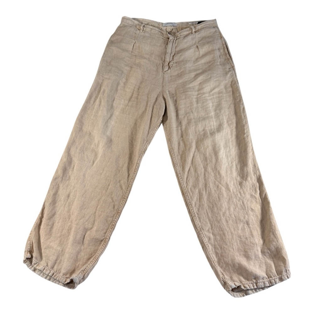 Zara linen baggy Light Brown Chinos